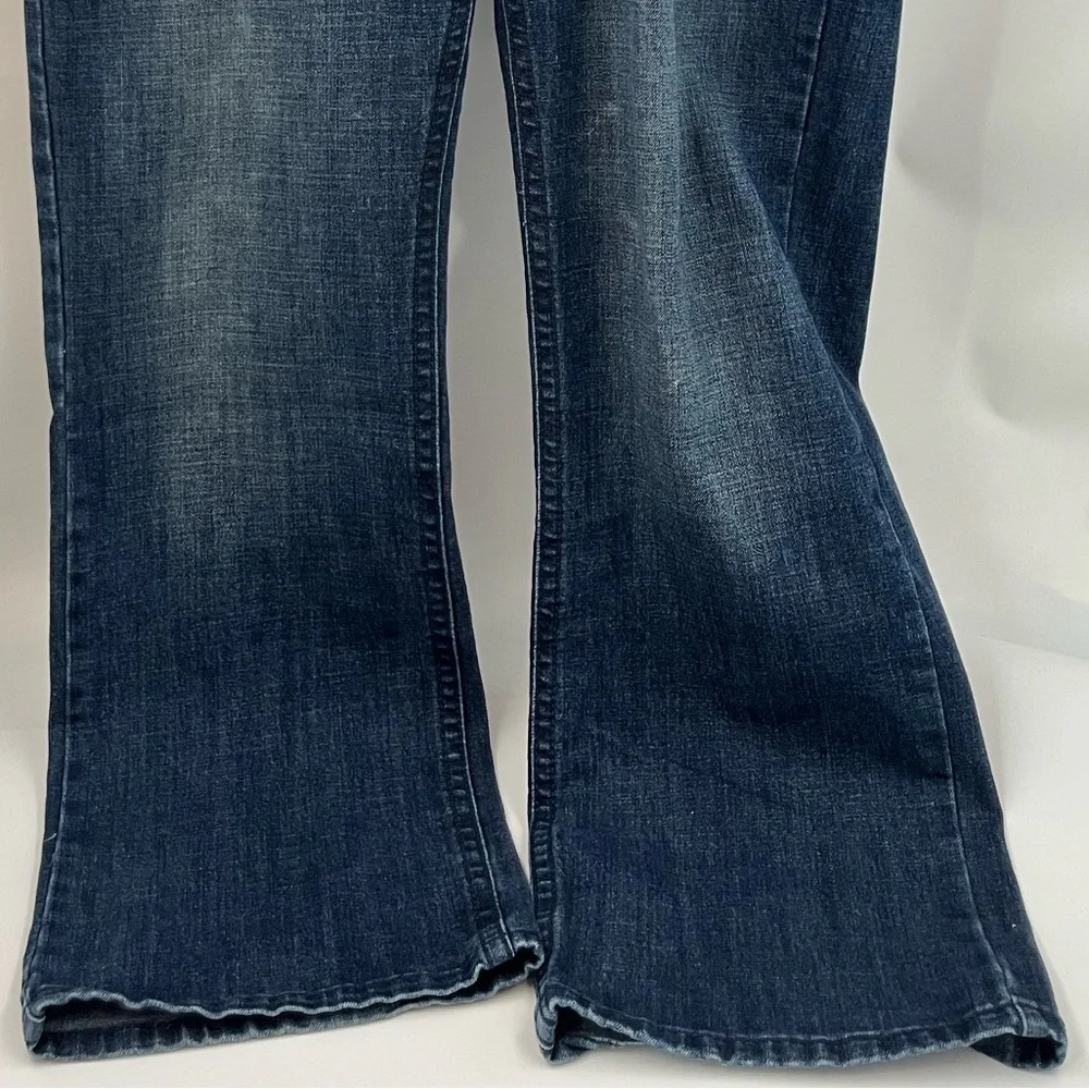 TK Axel Men's 38 x 32 Slim Boot Dark Wash Denim Blue Jeans - Picture 5 of 5